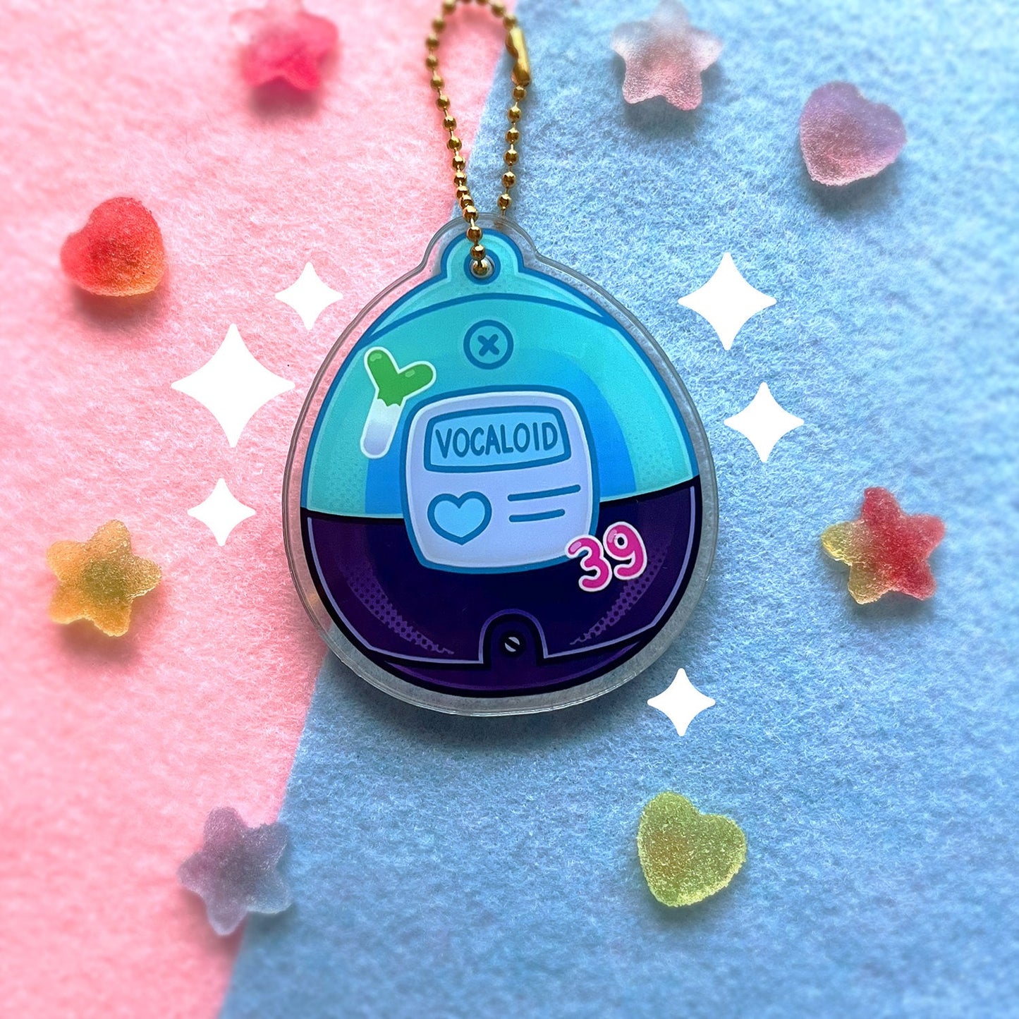 Tamagotchi - Vocaloid Shaker Keychain - Hatsune Miku