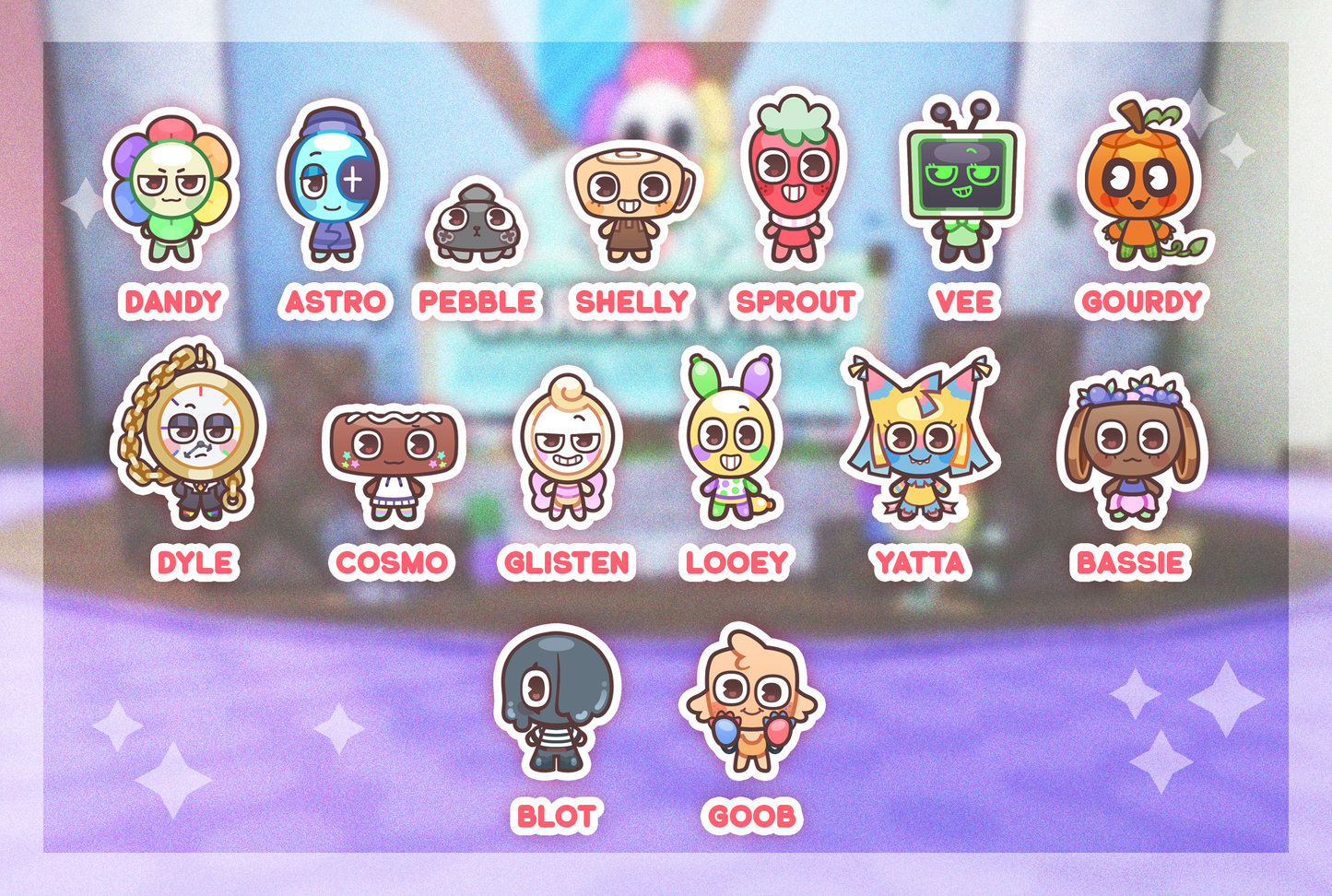 Dandy's World Tamagotchi - Openable Shaker Keychain Charm