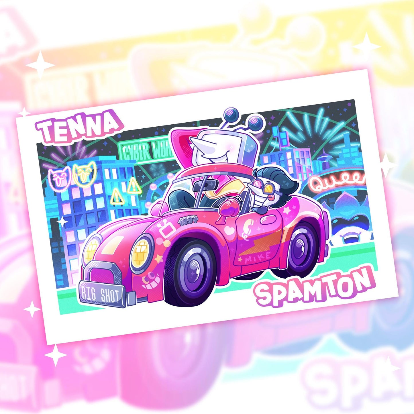 Spamton & Tenna Small Print - 5,5x8,5"