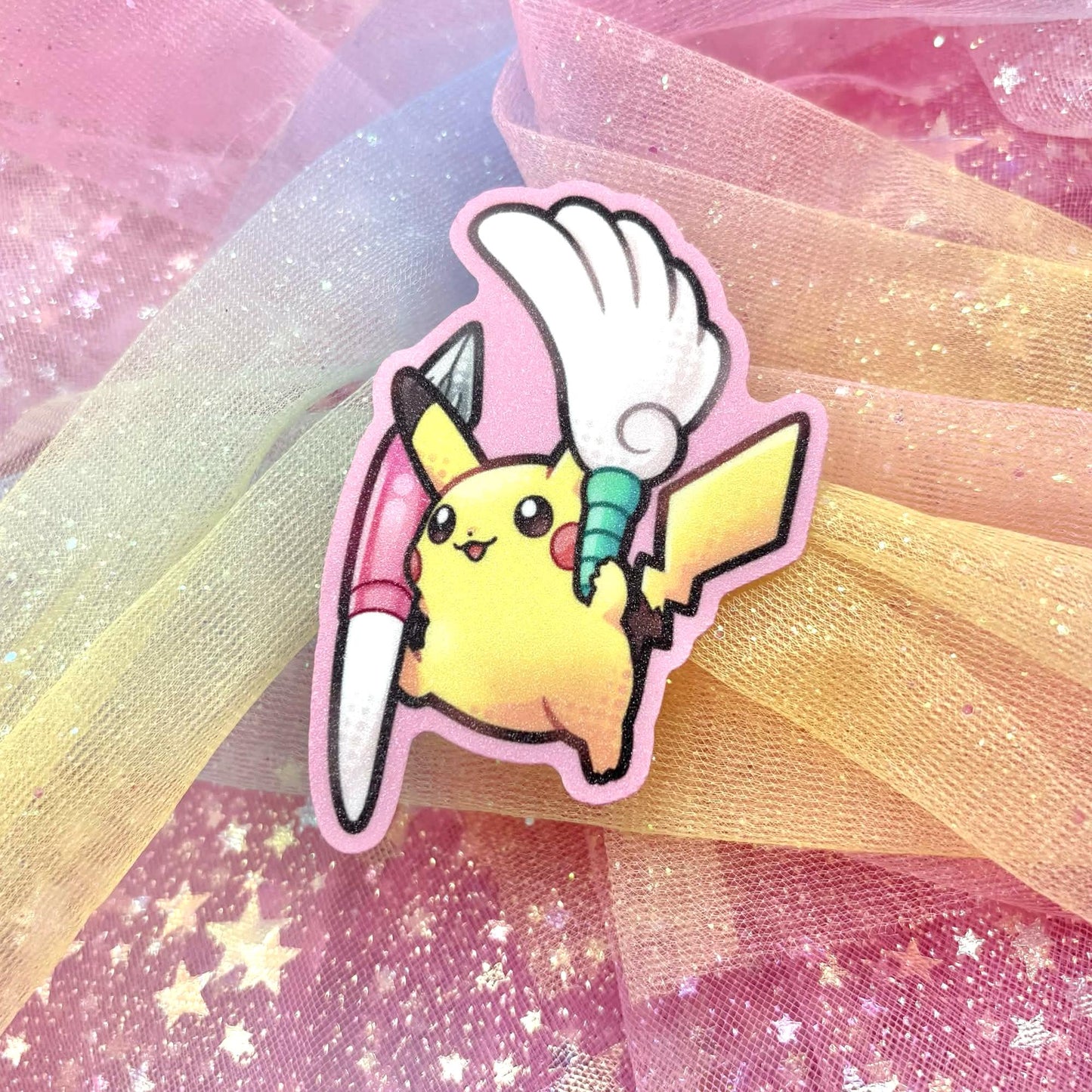 Pokemon Sticker - Pikachu Illustrator