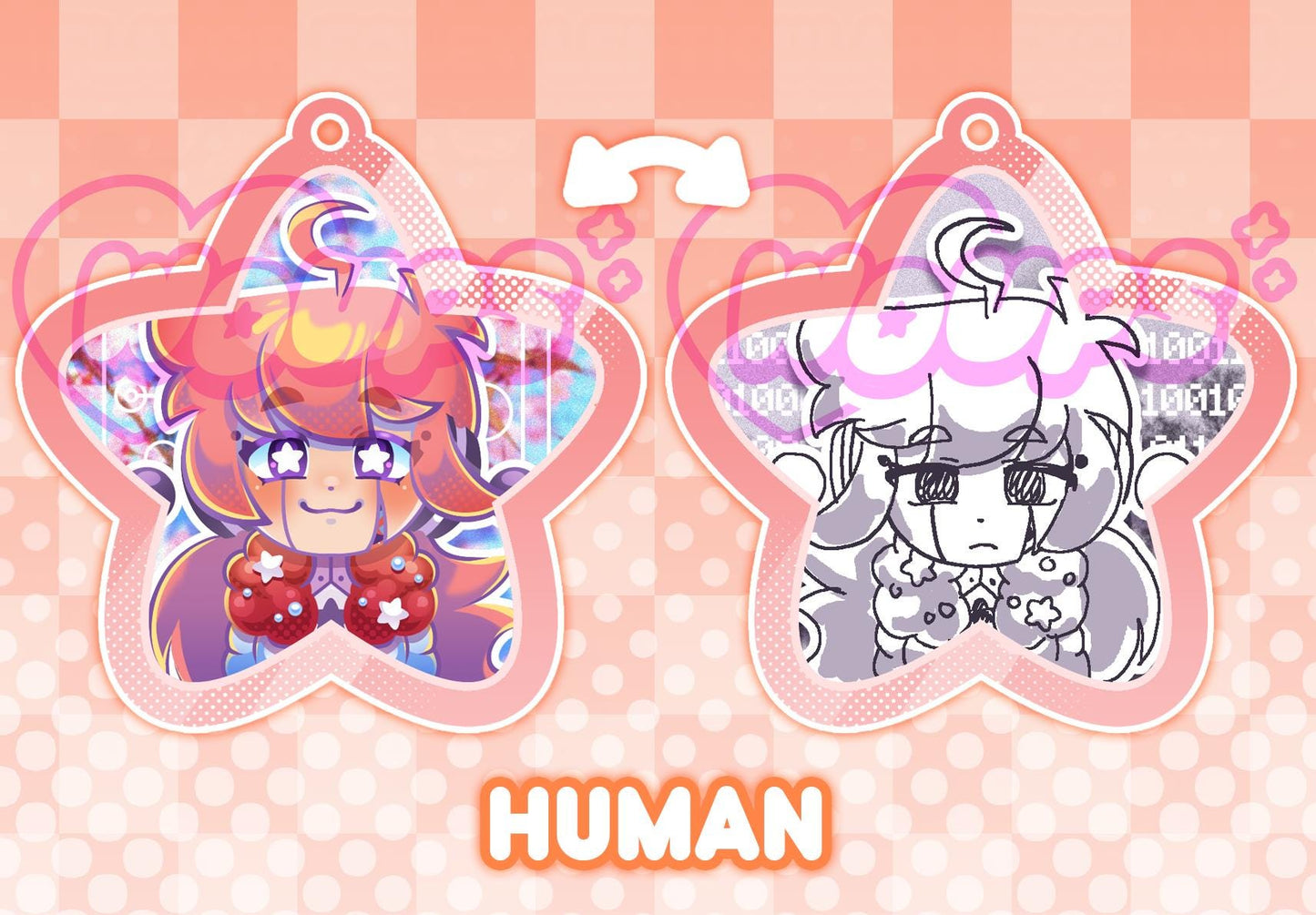 Vocaloid Flavor Foley Lenticular Keychain Charm