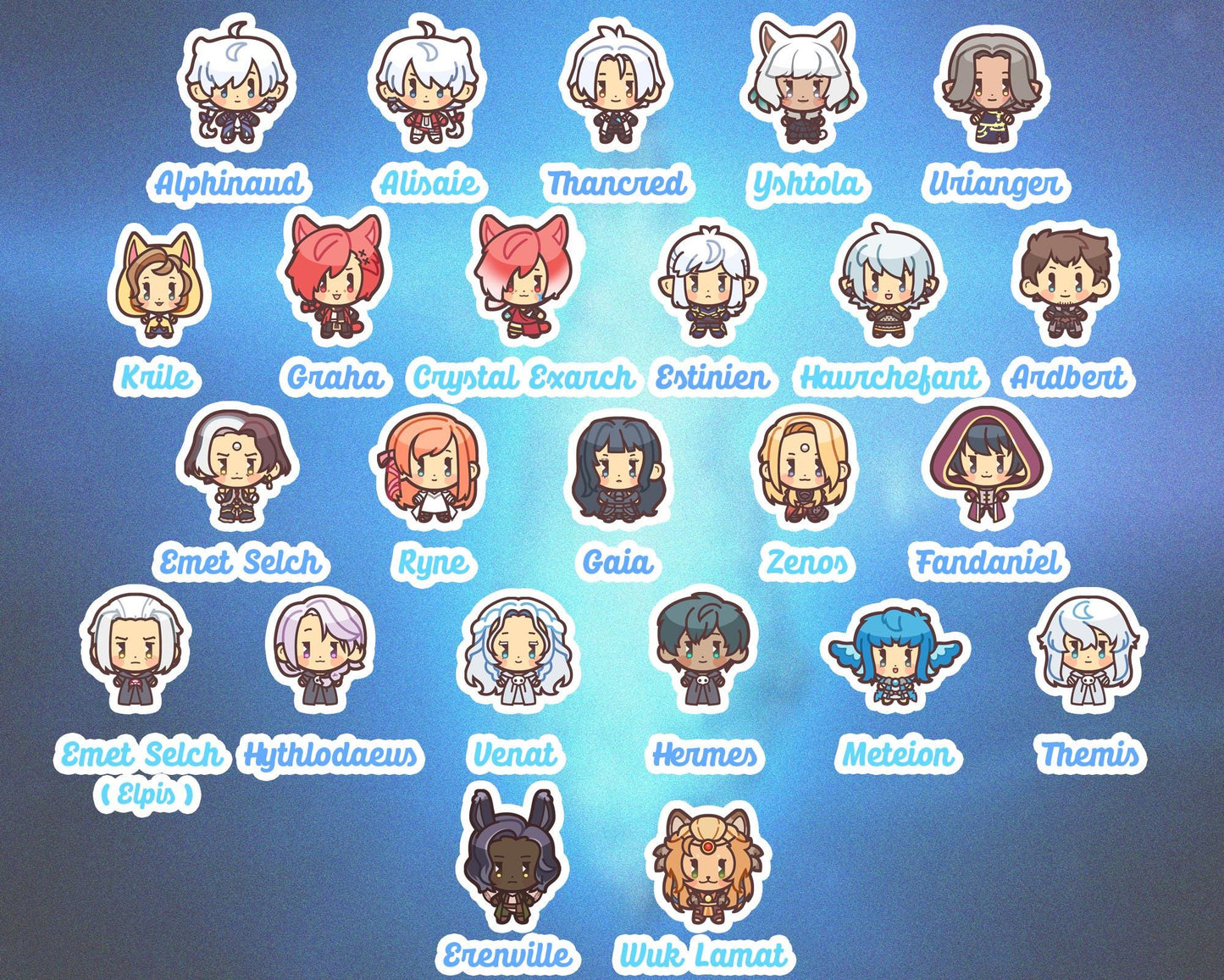 FFXIV Tamagotchi - Openable Shaker Keychain Charm