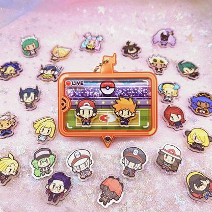 PREORDER - Pkmn Trainers - Openable Shaker Keychain Charm