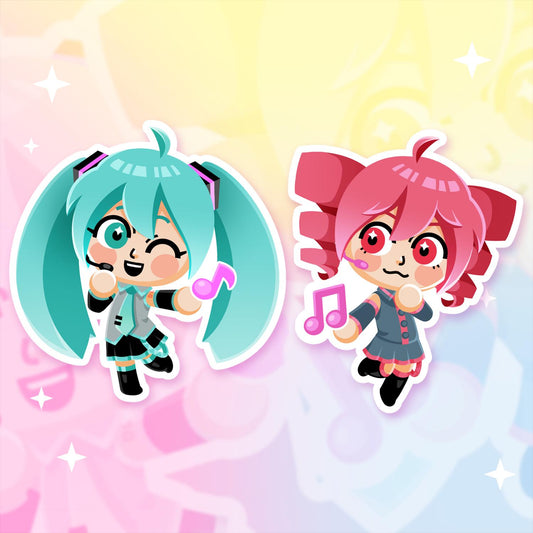 Vocaloid Stickers - Mii Miku Teto