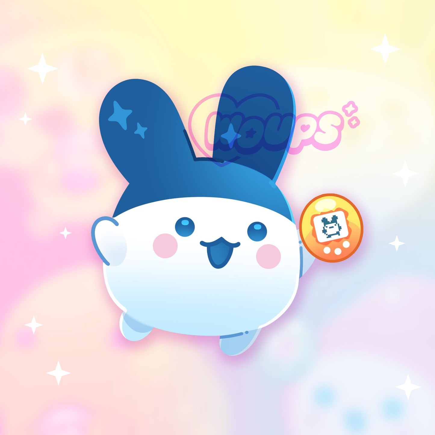 Tamagotchi Stickers - Mametchi Mimitchi Kuchipatchi Ichigotchi