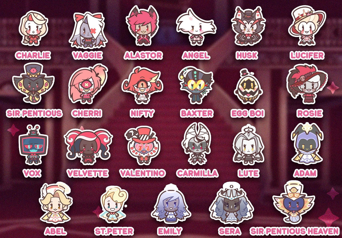 Hazbin Hotel Tamagotchi - Openable Shaker Keychain Charm