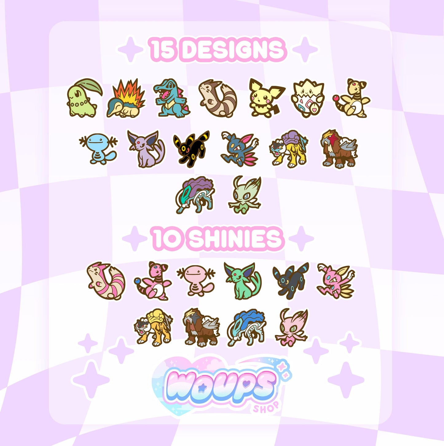 Mini Poké-Pins Enamel Pins Shiny Blind Packs