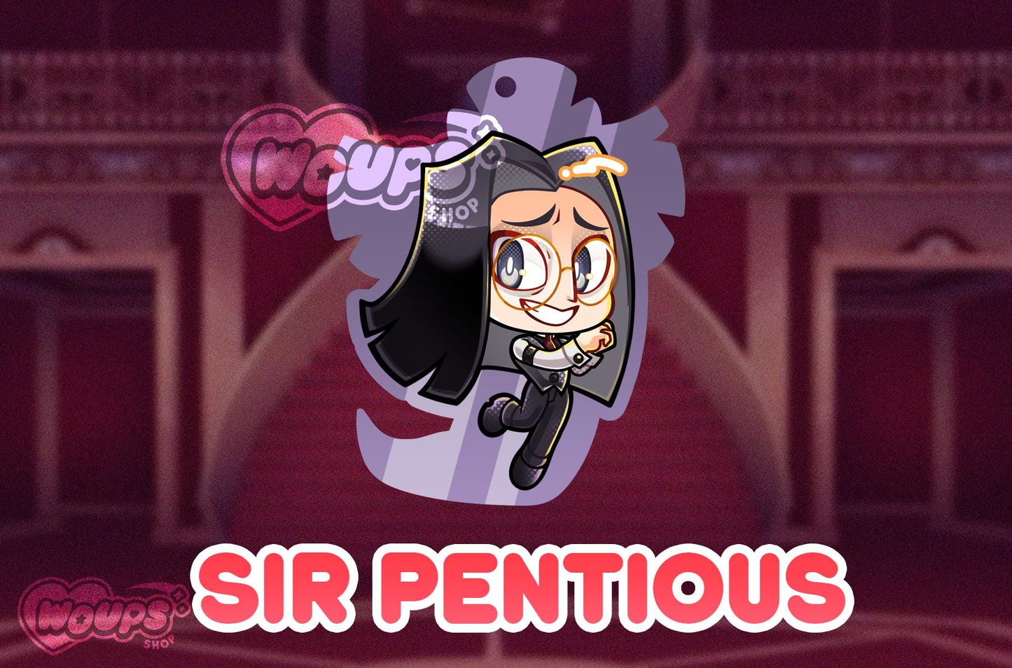 Hazbin Hotel - Colored Translucent Keychains - Alastor Sir Pentious Abel Vox