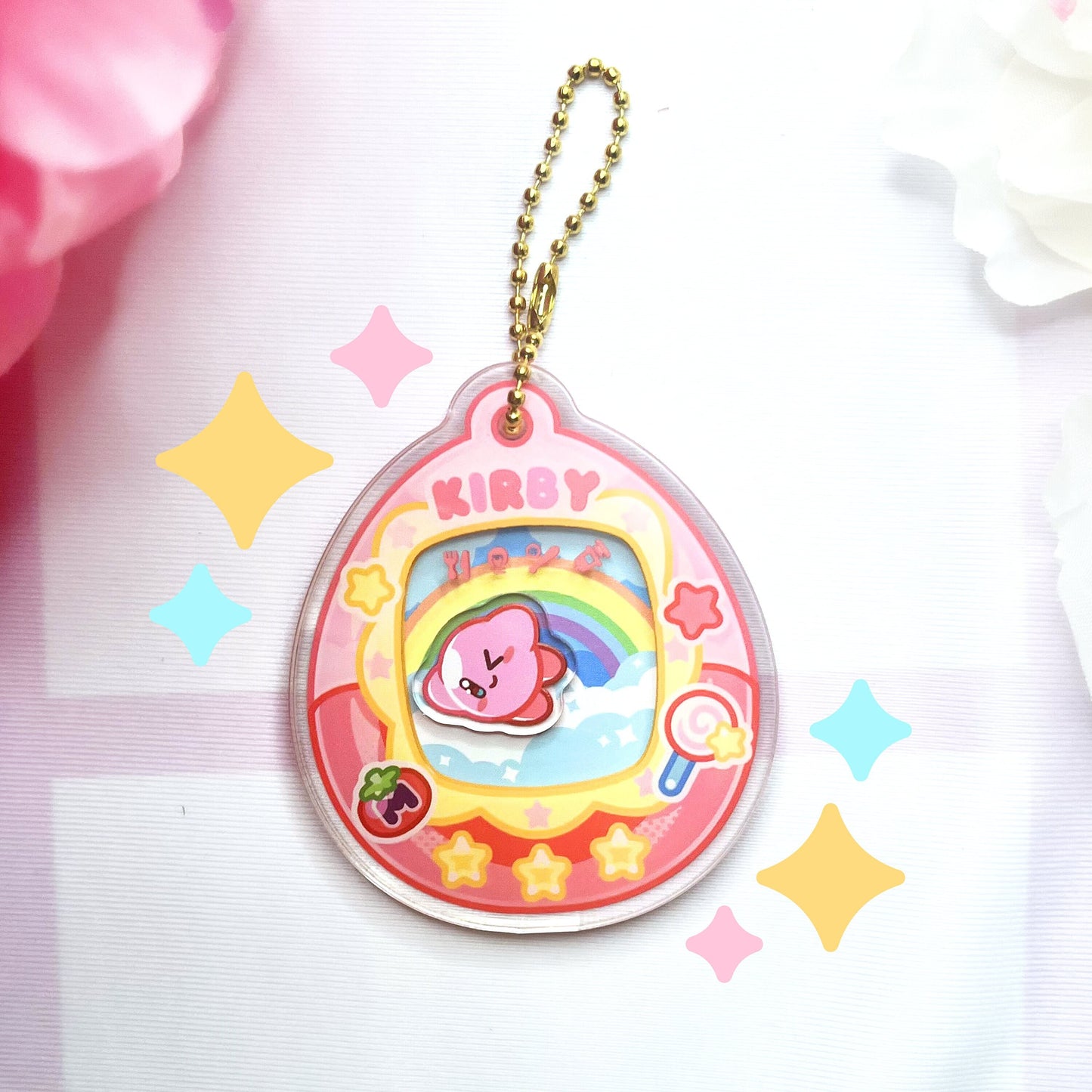 Tamagotchi - Kirby Shaker Keychain