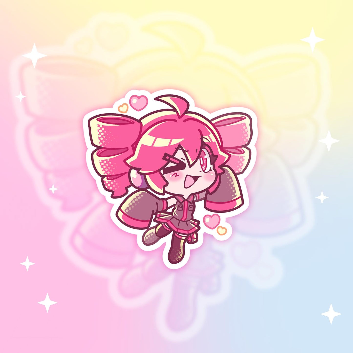 Vocaloid Stickers - Kasane Teto Hatsune Miku Adachi Rei Kasane Ted
