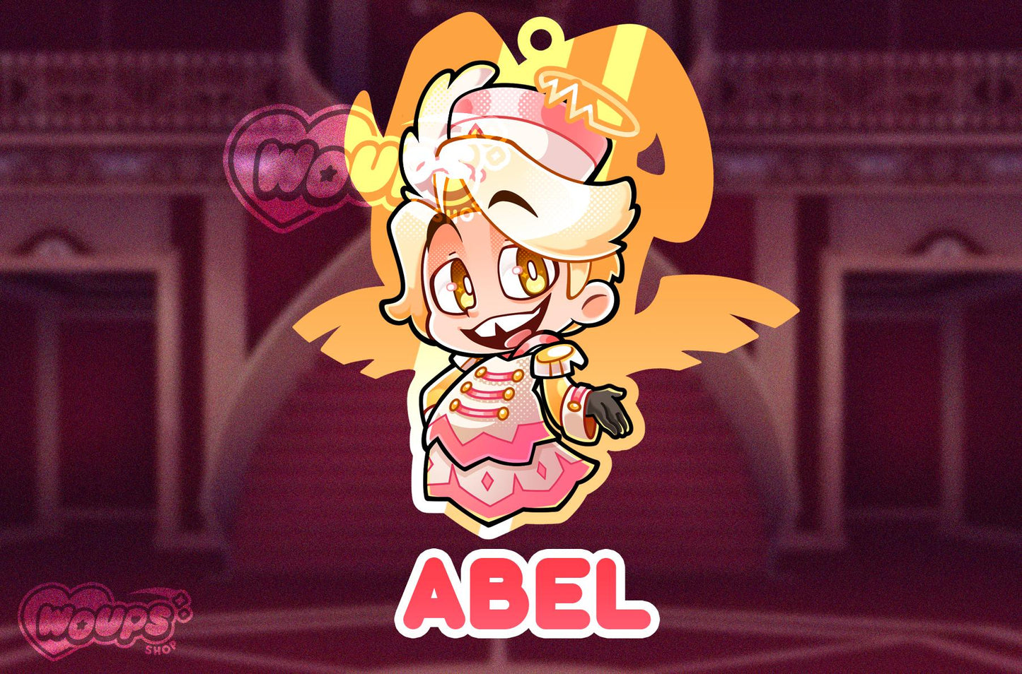 Hazbin Hotel - Colored Translucent Keychains - Alastor Sir Pentious Abel Vox