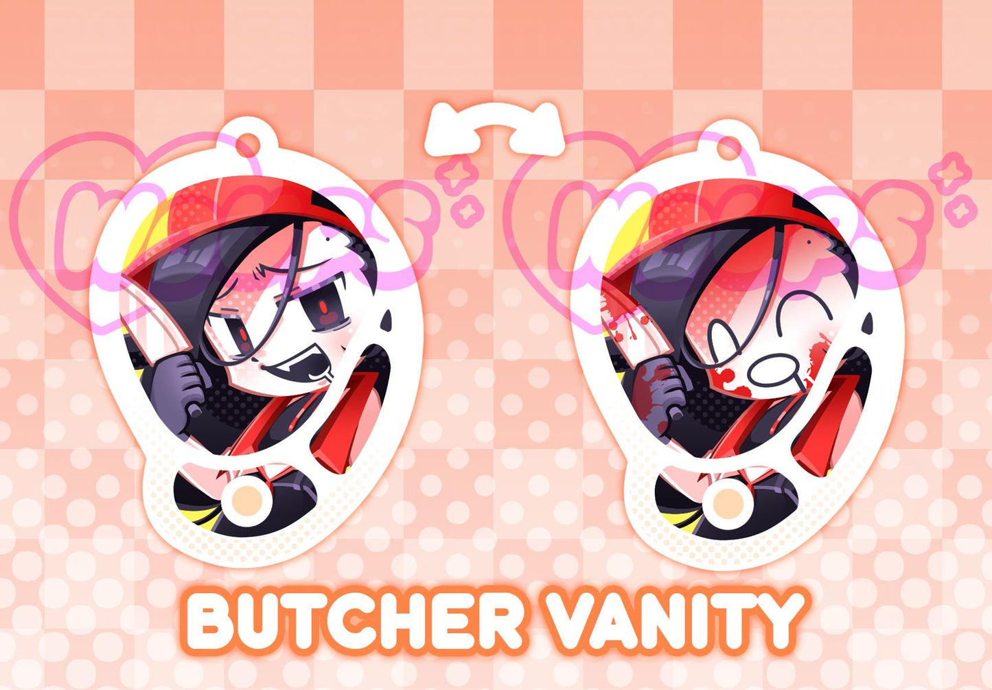 Vocaloid Flavor Foley Lenticular Keychain Charm