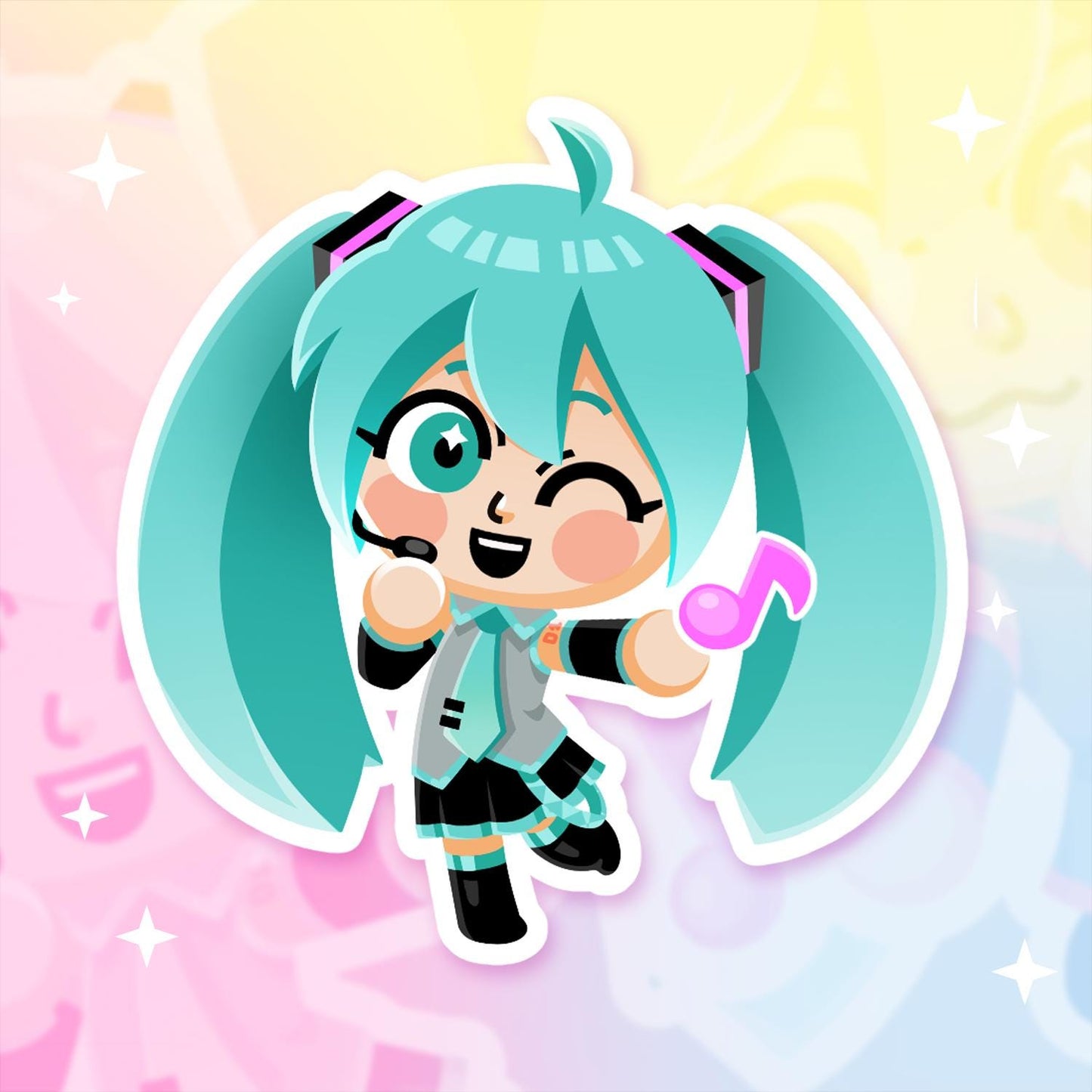 Vocaloid Stickers - Mii Miku Teto