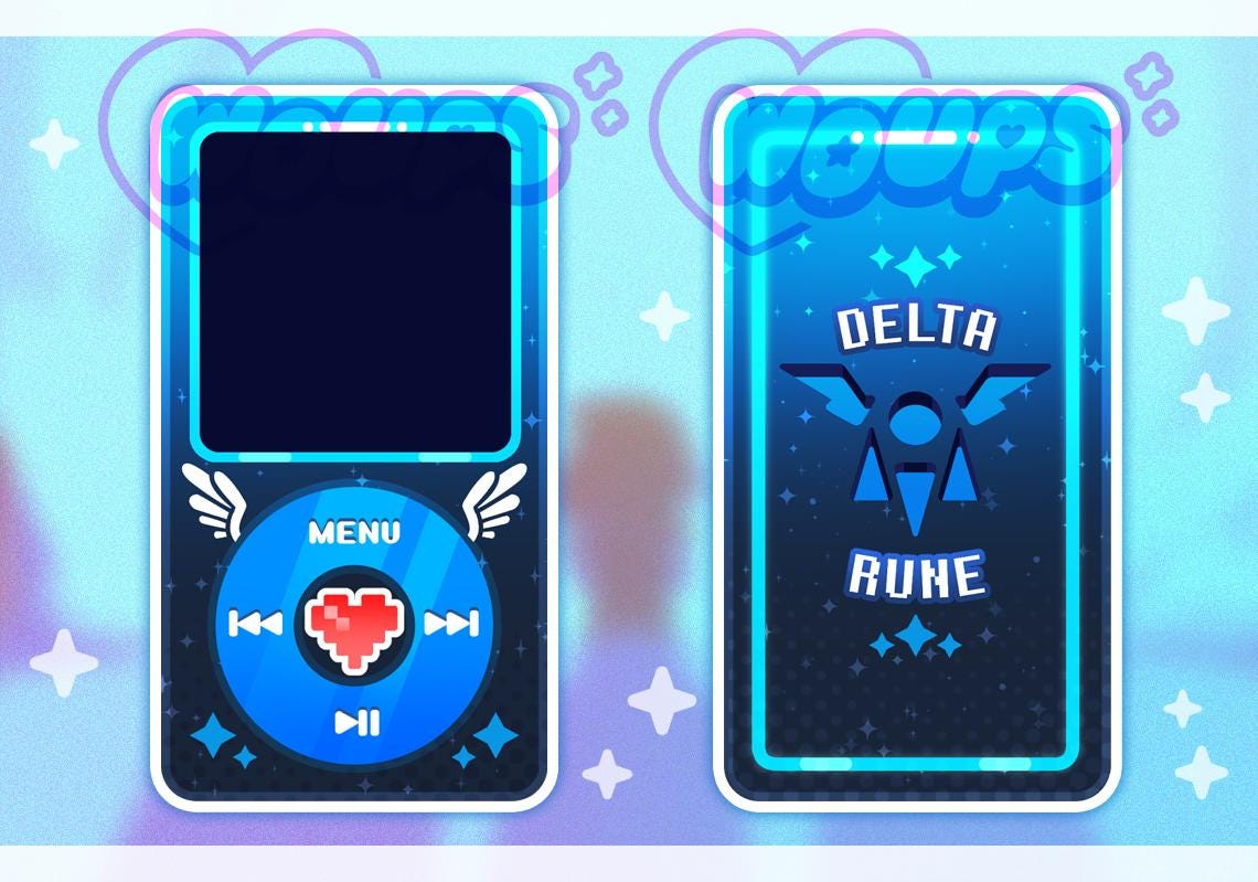 PREORDER - Deltarune MP3 - Openable Customizable Keychain Songs Charm