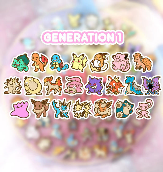 GEN 1 - Mini Enamel Poké-Pins