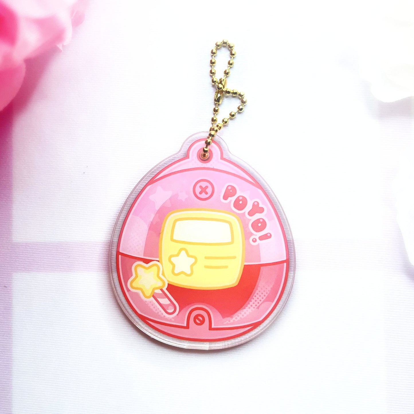 Tamagotchi - Kirby Shaker Keychain
