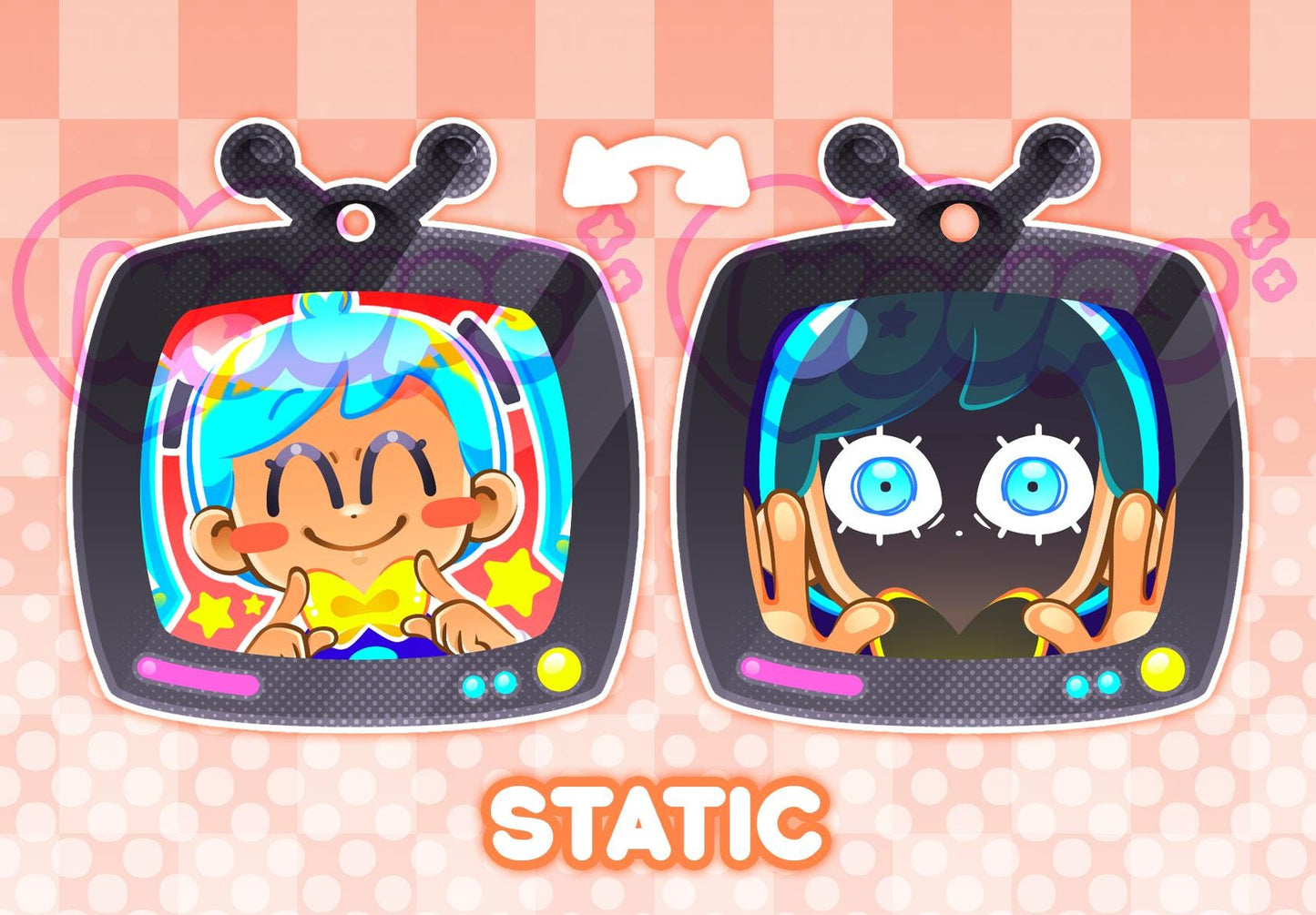 Vocaloid Flavor Foley Lenticular Keychain Charm