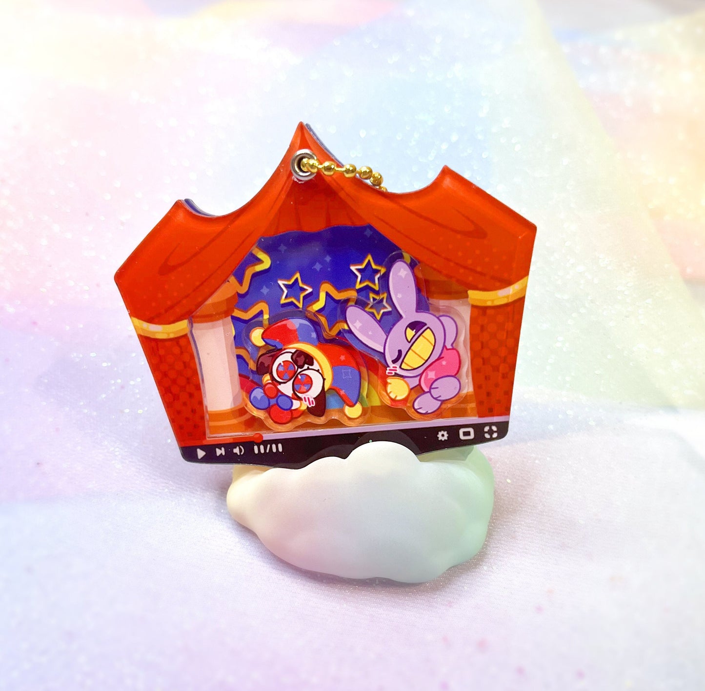 The Amazing Digital Circus - Openable Shaker Keychain Charm