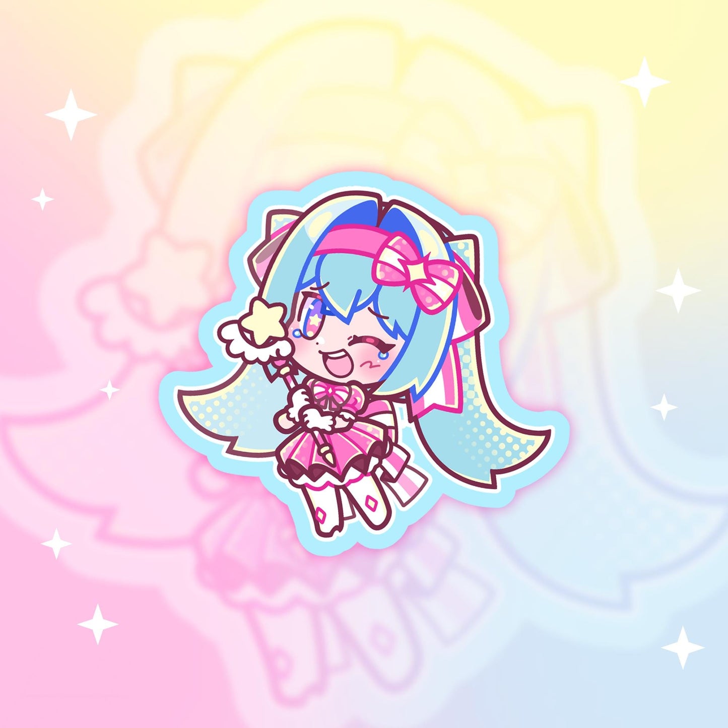 Vocaloid Stickers - Kasane Teto Hatsune Miku Adachi Rei Kasane Ted