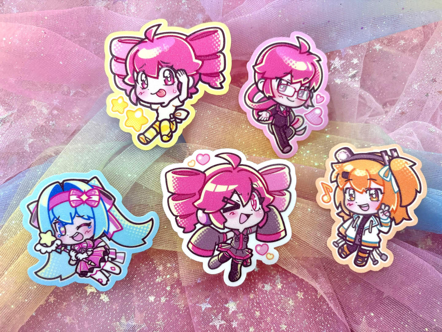 Vocaloid Stickers - Kasane Teto Hatsune Miku Adachi Rei Kasane Ted