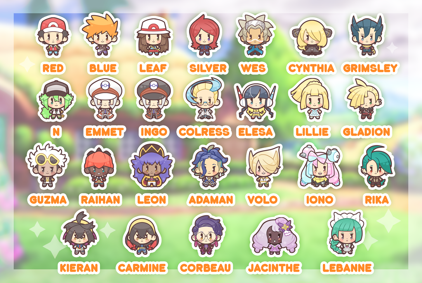 Pokemon Trainers - Openable Shaker Keychain Charm
