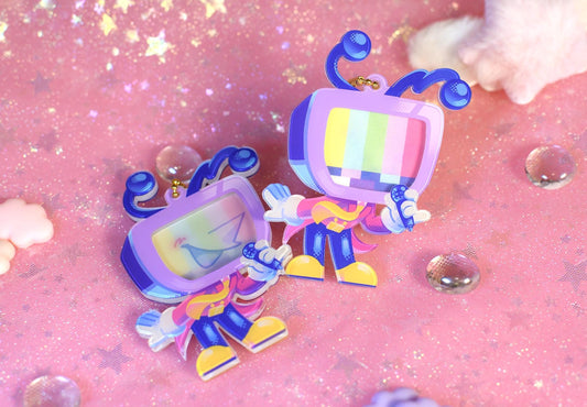 Deltarune - Tenna Lenticular Keychain Charm