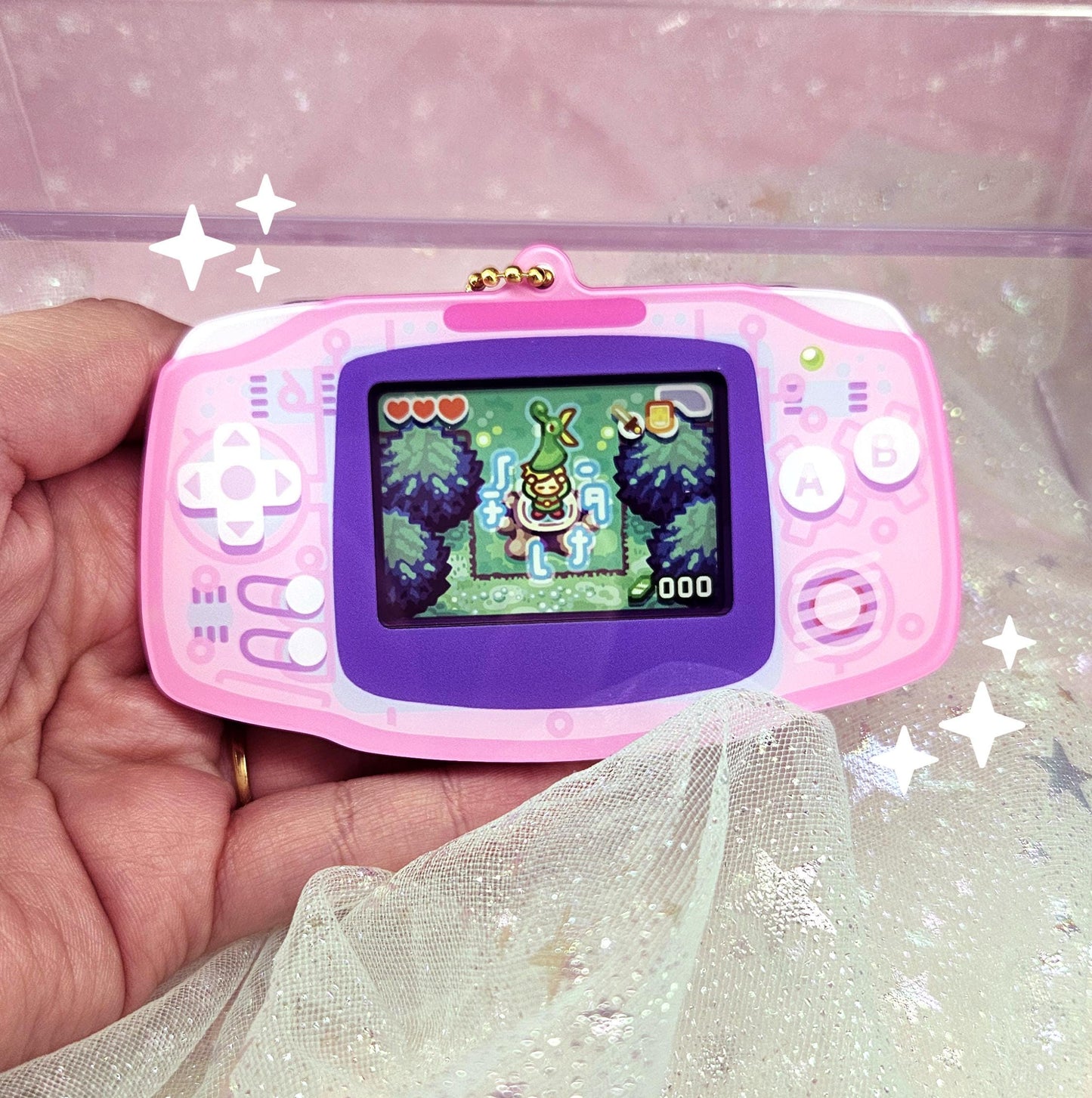 Customizable Gameboy Advance Keychains - Pokémon Sonic Zelda Hamtaro