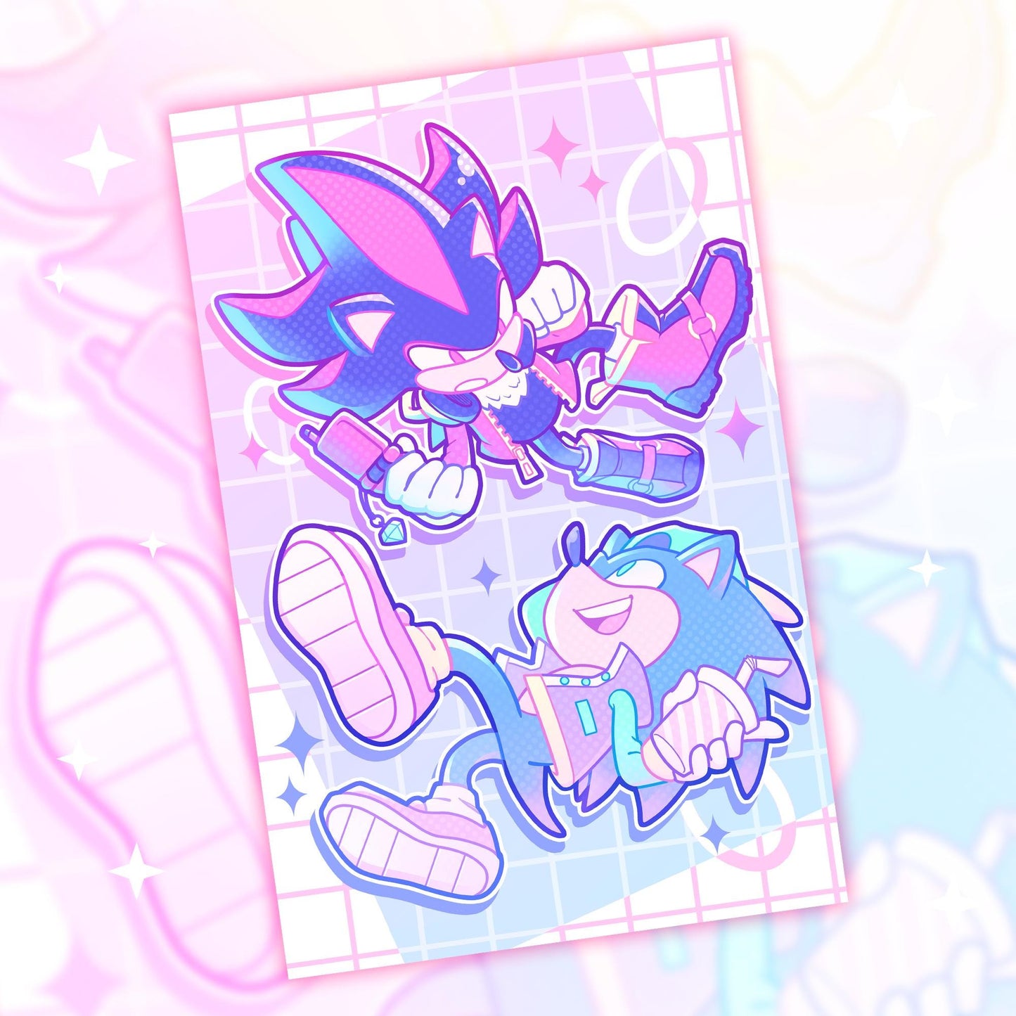 Sonic & Shadow Small Print - 5,5x8,5"