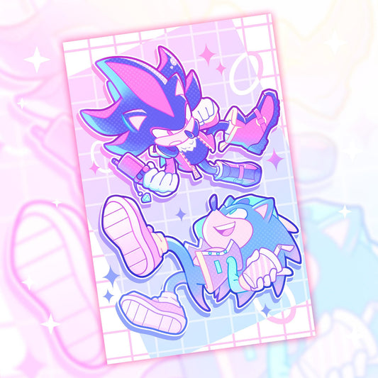 Sonic & Shadow Small Print - 5,5x8,5"