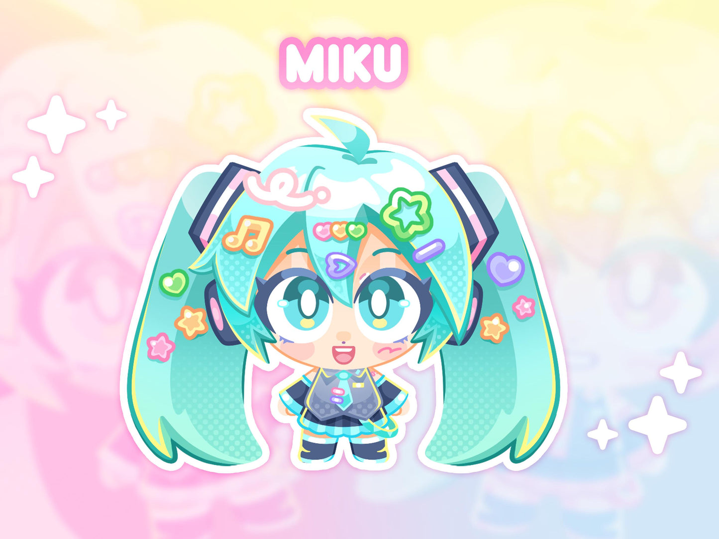 Vocaloid Eye Tracking Standees - Hatsune Miku Kasane Teto