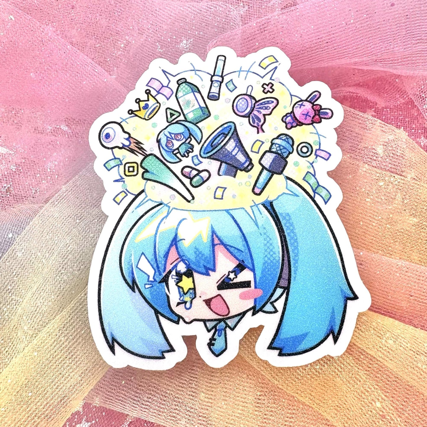 Vocaloid Sticker - Brain Miku