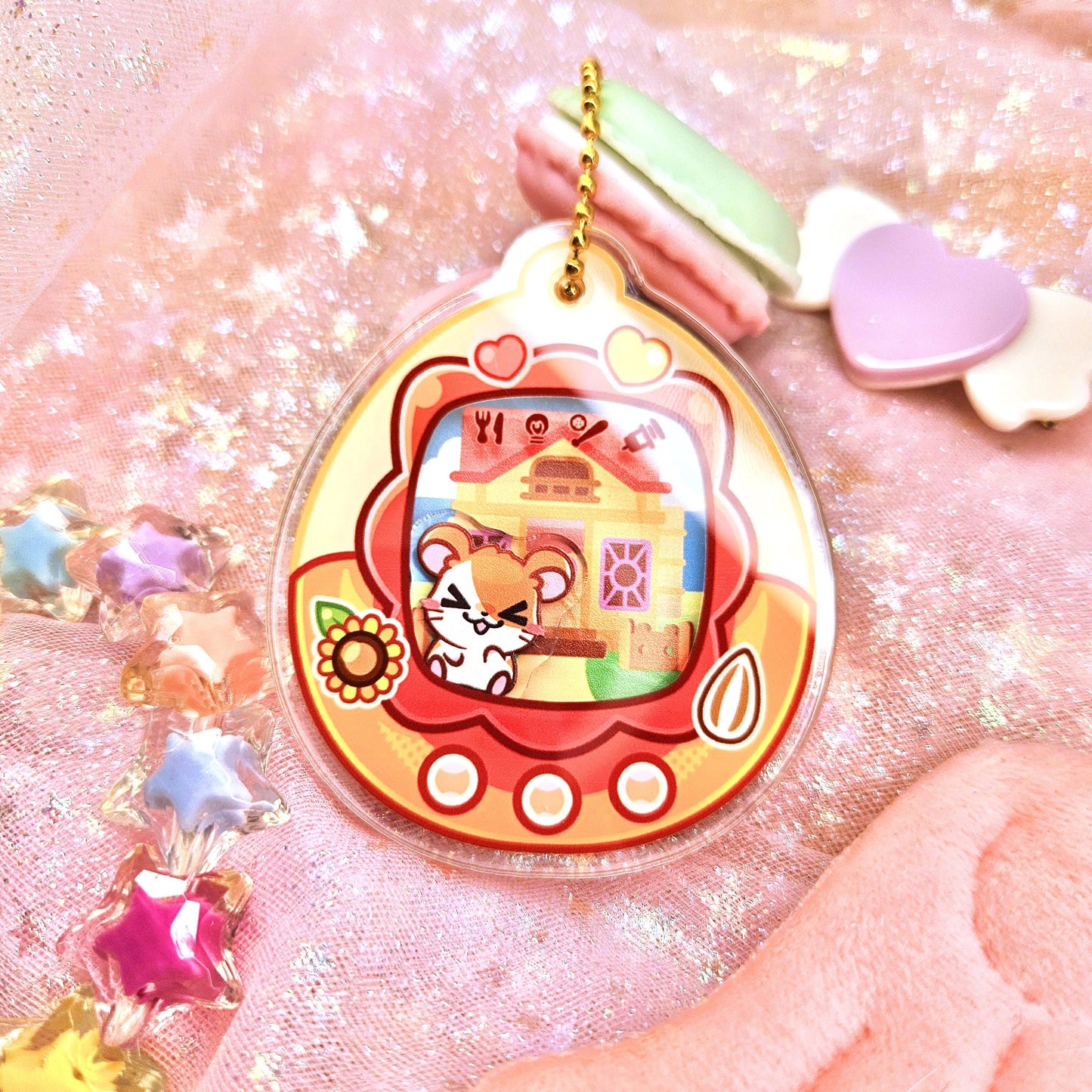 Tamagotchi - Hamtaro Shaker Keychain