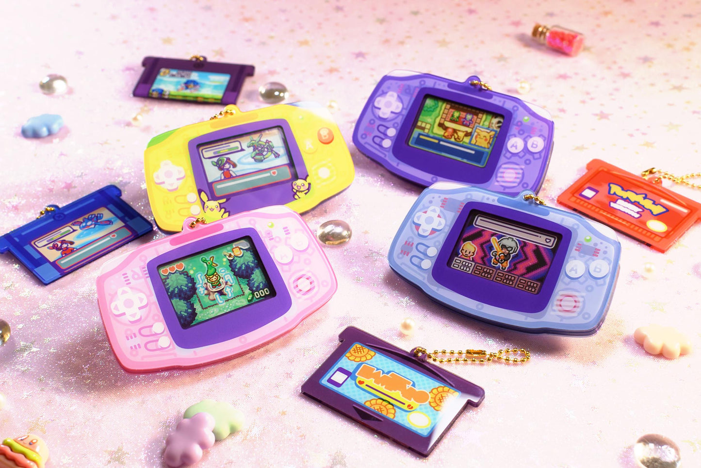 Customizable Gameboy Advance Keychains - Pokémon Sonic Zelda Hamtaro