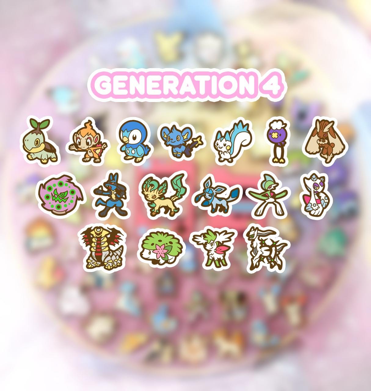 GEN 4 - Mini Enamel Poké-Pins